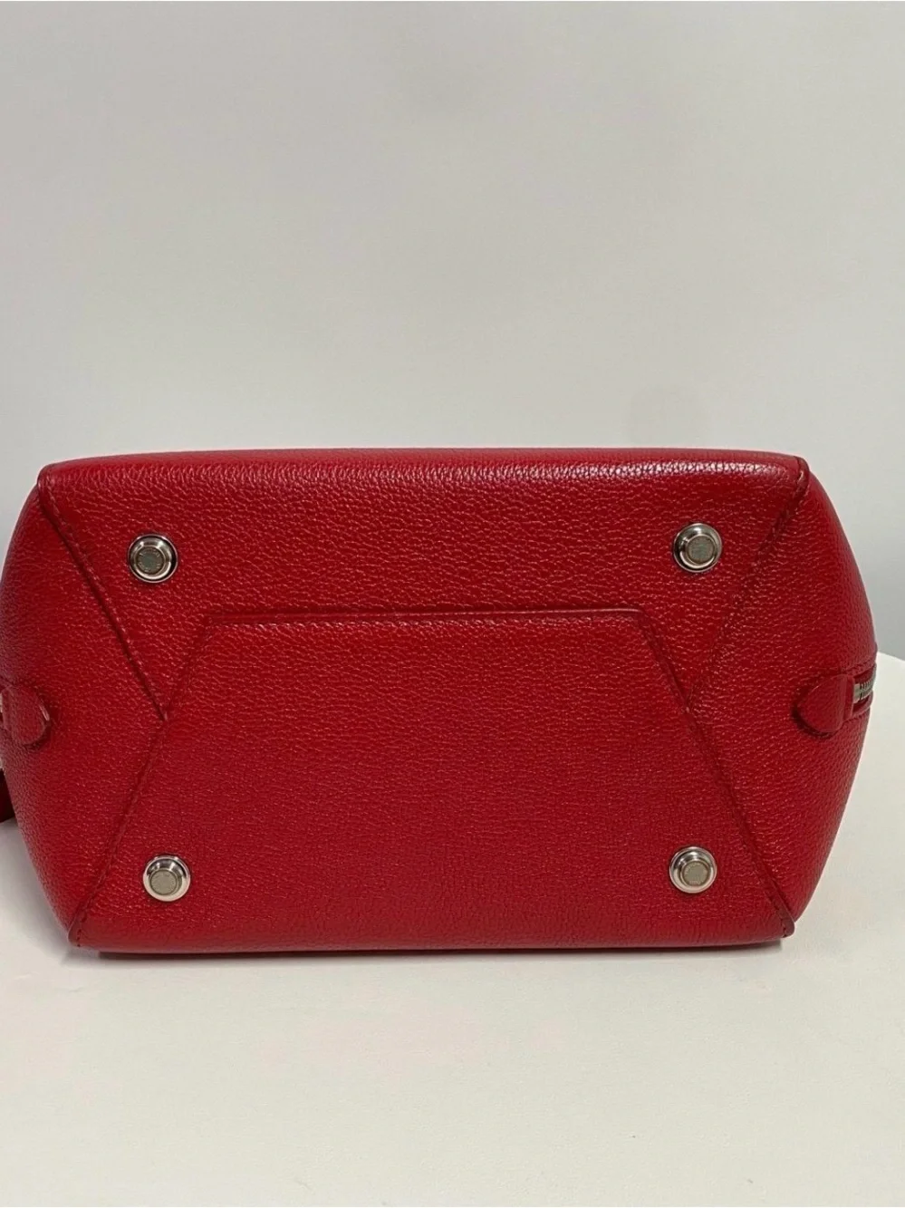 Louis Vuitton Red Leather Shoulder Tote